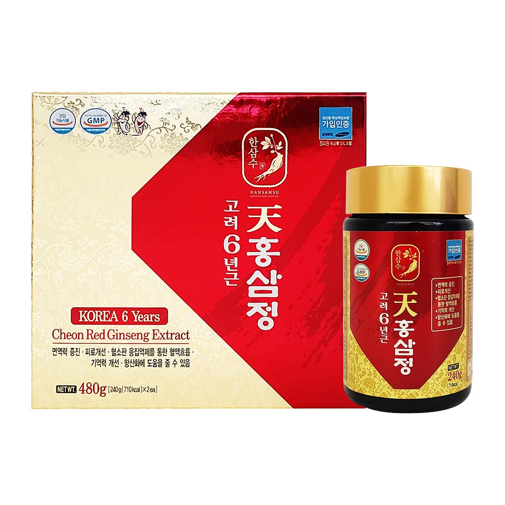 대한홍삼진흥공사 한삼수 천홍삼정 240g x 2병