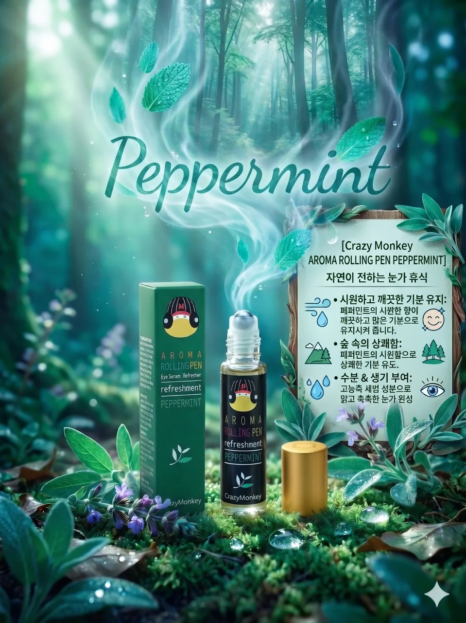 상품코드 : MK003 빠른 피로회복 아로마 롤링펜