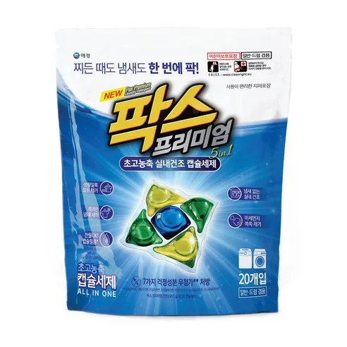 25팍스실내건조캡슐세제5챔버 50입(특)