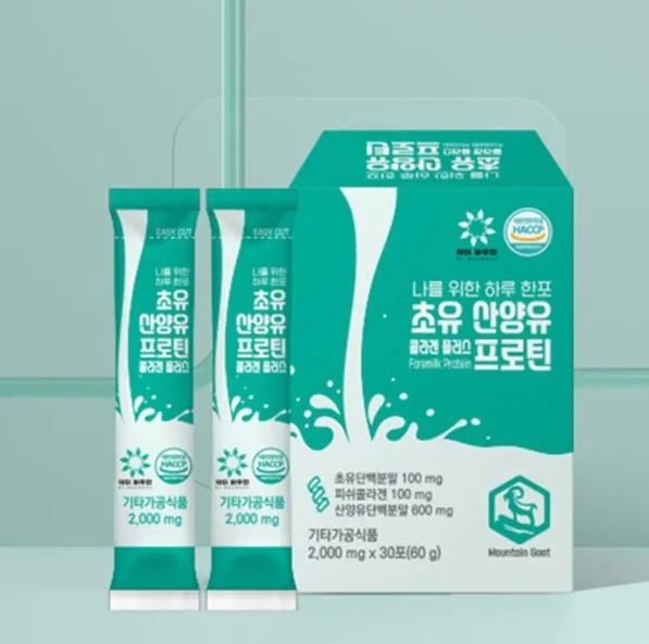 [닥터바우만] 초유산양유 콜라겐플러스 프로틴 2,000mg x 30포 (60g)