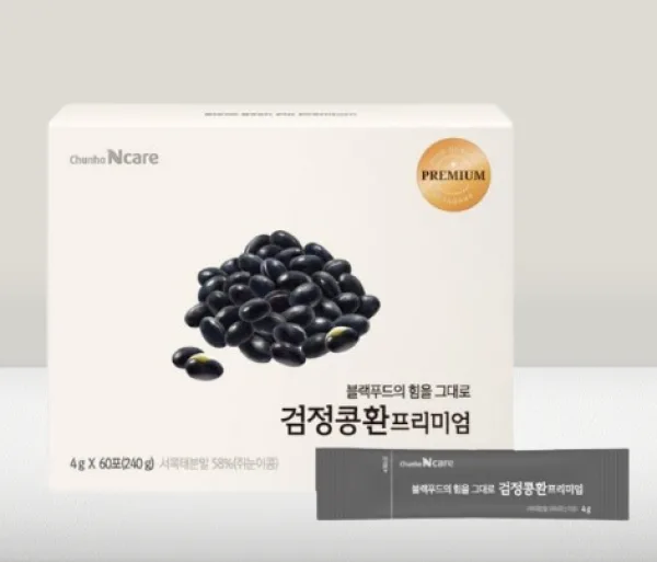 [천호엔케어] 검정콩환 프리미엄 4g x 60포