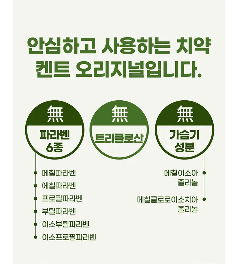 상품코드 : WC025 켄트 치약2개+여행용키트(치약2+칫솔)