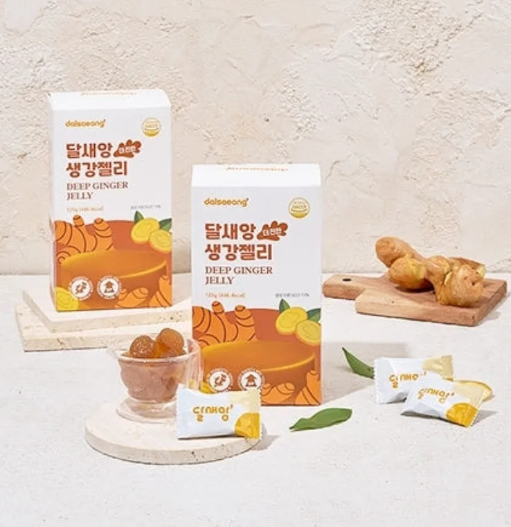 달새앙 국산생강 더진한 생강젤리 125g