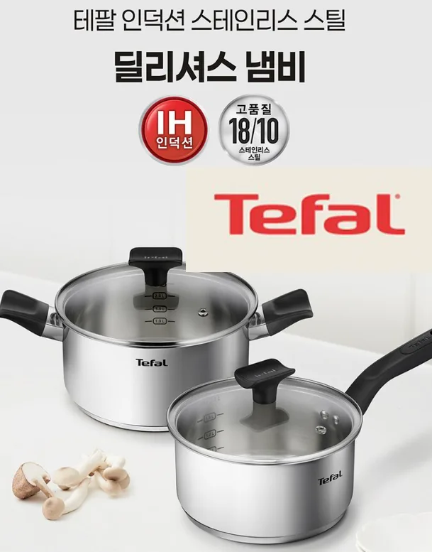 [테팔] IH 딜리셔스 양수냄비24cm