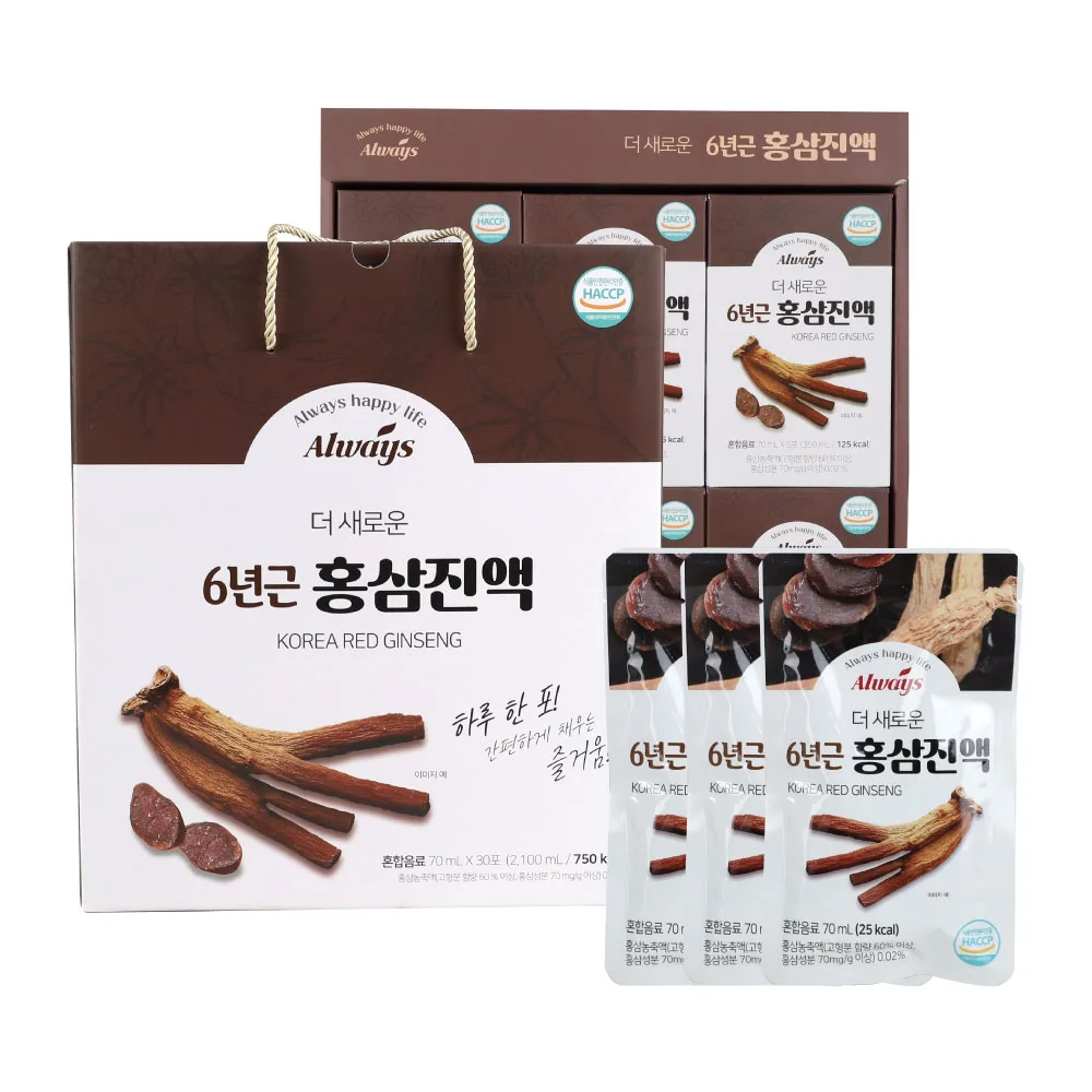 [웰크리] 더 새로운 홍삼 진액 70ml 30포