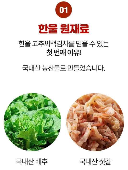 상품코드 : HAN006 한울 시원칼칼 고추씨백김치 1kg