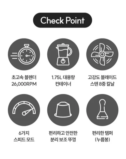 [코코젤리] 더 스핀 초고속 블렌더 (GNO-CK1022)