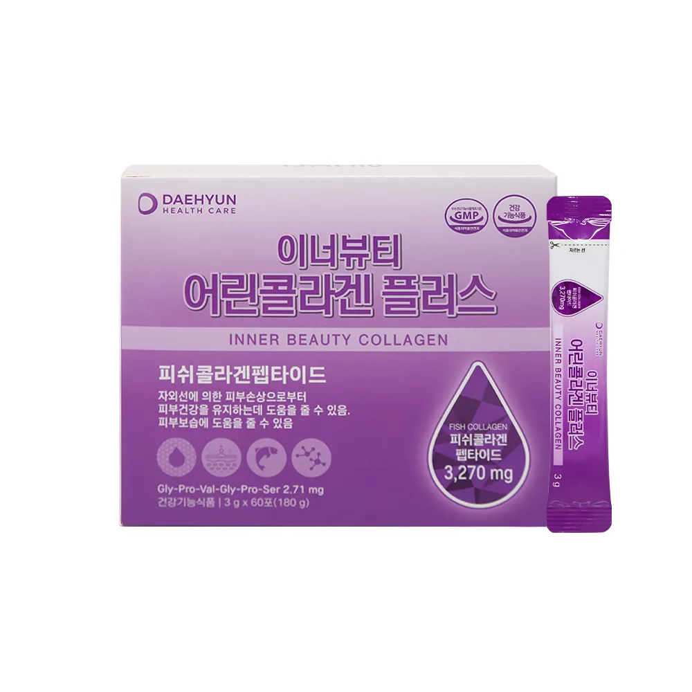 [대현헬스케어] 이너뷰티 어린콜라겐플러스 3g x 60포
