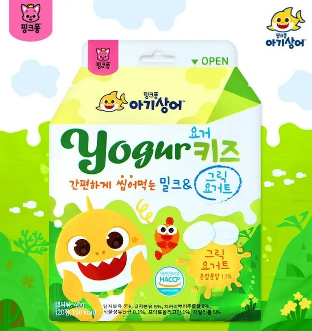 핑크퐁 아기상어 요거키즈 밀크&그릭요거트 40g