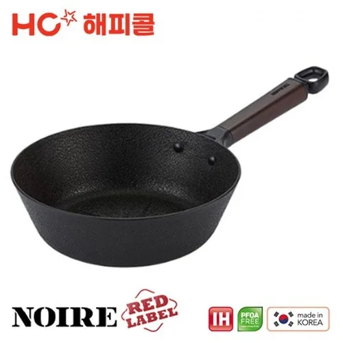 [해피콜] 누아르 레드라벨 IH 궁중팬 28cm (통우드핸들) (4001-0180-36C)