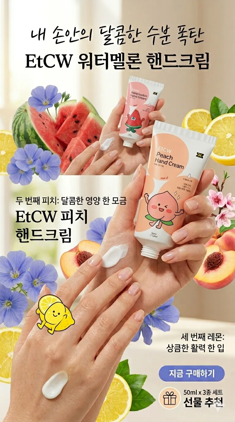 HS015 ELOW 핸드크림 3종세트 (과일향)