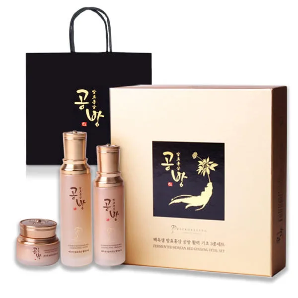 [대한홍삼] 백옥생 발효홍삼 공방 활력 3종세트 (활력수액 120ml / 활력유액 100ml / 활력크림 50g)