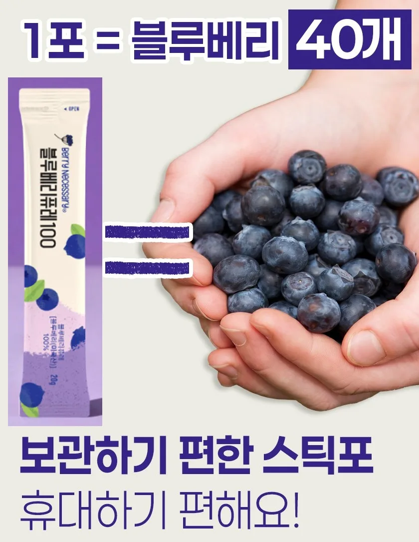 네세서리 블루베리퓨레 100 (20g*14포)