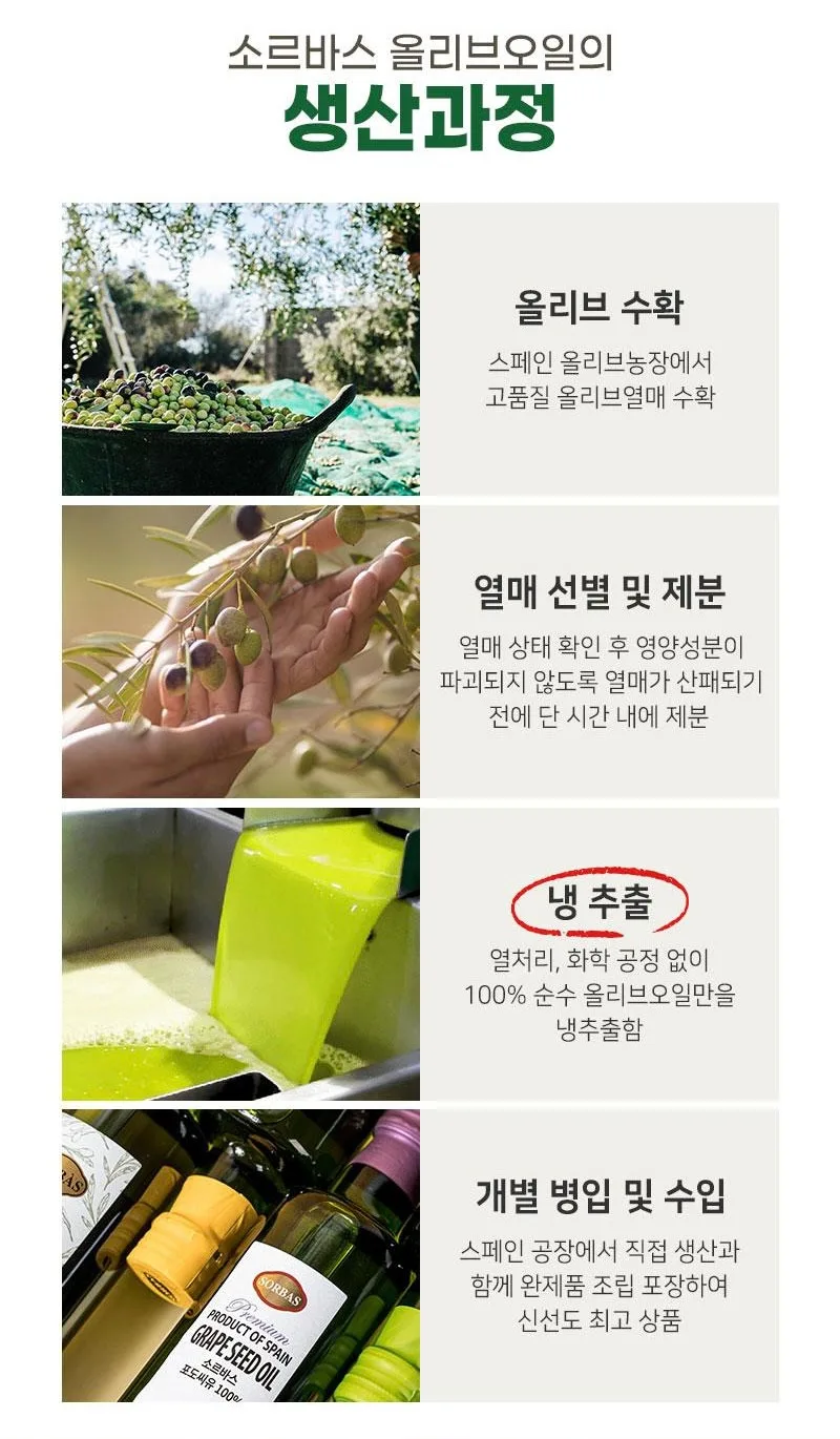 상품코드 : UB050 [소르바스] 올리브유 500ml 1P