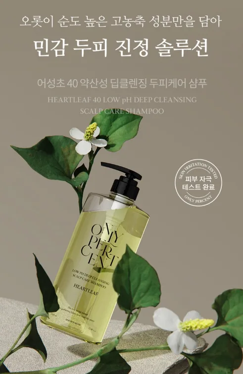 어성초 40 약산성 딥 클렌징 두피케어 샴푸 (카톤발주용)