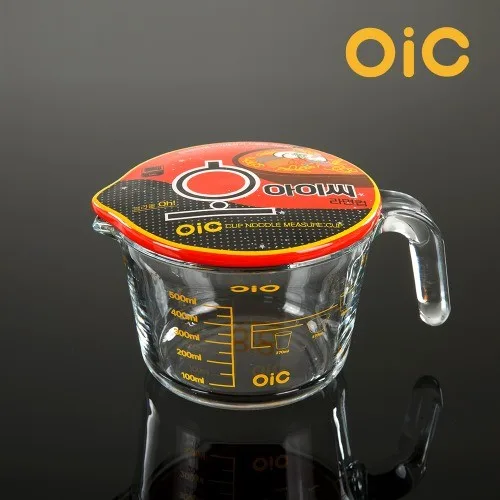 [OIC] 컵라면 글라스 계랑컵 0.5L(뚜껑포함) 핫누들