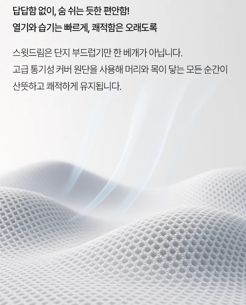 달잠 에르넥 스윗드림 낮잠용 여행용 목베개 (후드형)