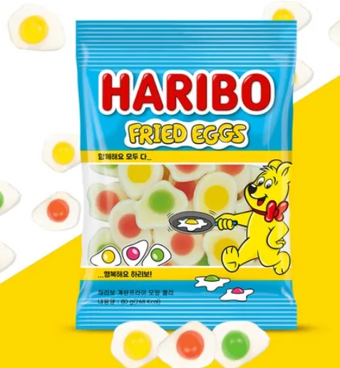 하리보 계란프라이 모양 젤리 80g (카톤발주용)