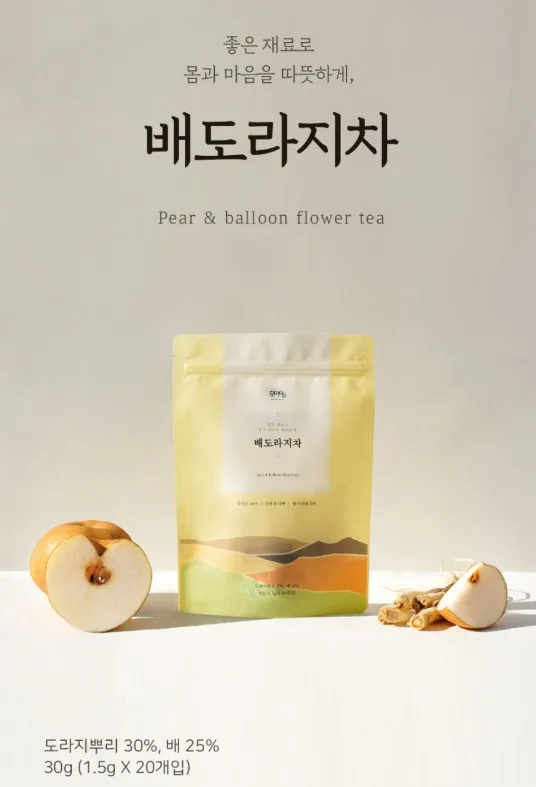 [묘미담]국내산 배도라지차 티백 20개입