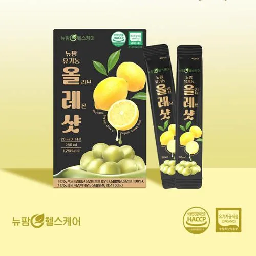 [뉴팜] 유기농 올리브레몬샷 올레샷 20ml x 14포 (낱개발주용)
