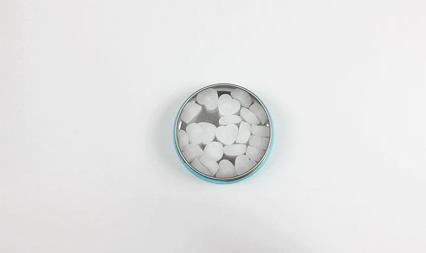 상품코드 : GN001 춘식이 자일리톨 하트 캔디 페퍼민트, 40g, 1개