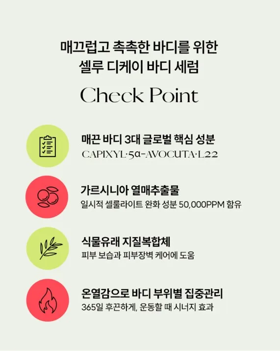 상품코드 : VP001 뮤센트 셀루 디케이 바디 세럼 150mL