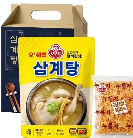 상품코드 : HAS051 오뚜기 오쉐프 누룽지 삼계탕 보양식 복날 선물세트