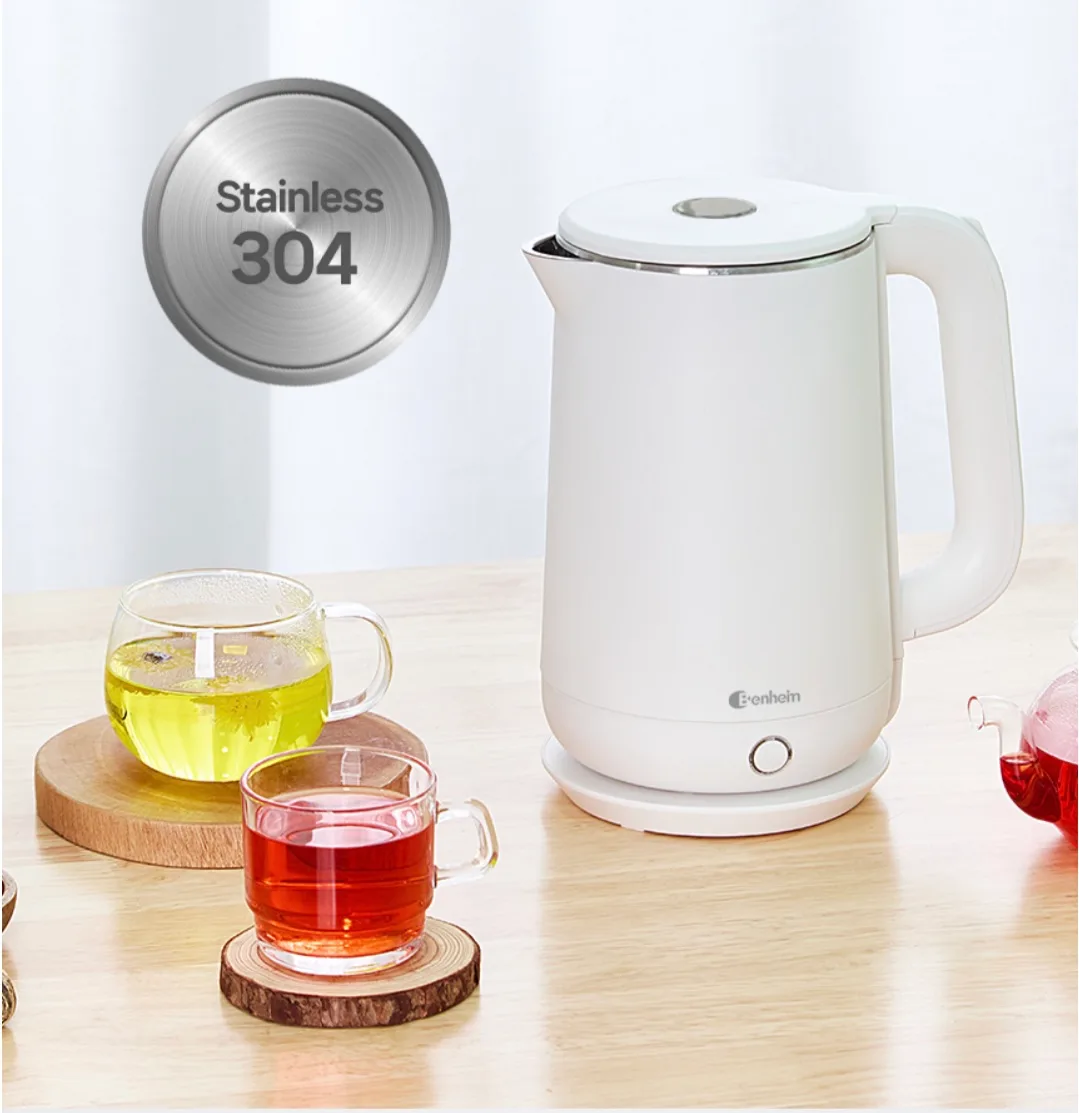 상품코드 : BE006 [벤하임] 이중 단열주전자 전기포트 1.8L (BDK-004-001)