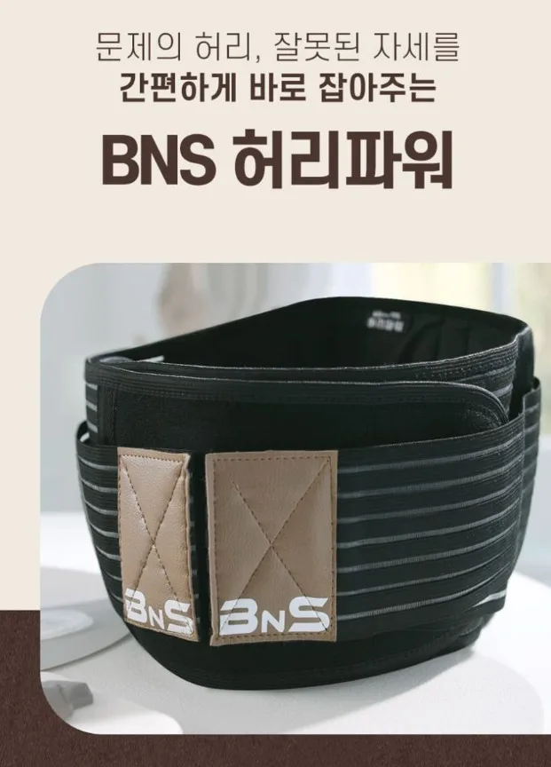 BNS 허리파워 복대 허리보호대