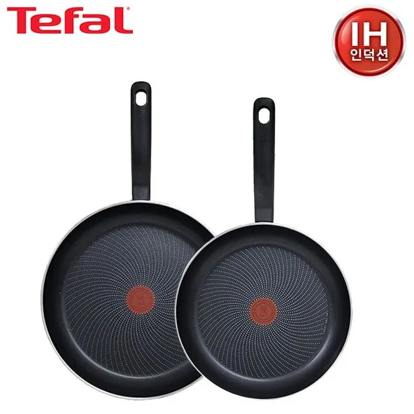 [테팔] 퍼펙트 쿠킹 다크 인덕션 프라이팬 28cm+32cm
