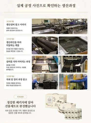 상품코드 : S284 칠갑농산 갓 구운 바삭 재래김 16봉 선물세트