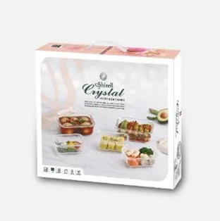 [쉬젤] 크리스탈 내열밀폐용기 혼합11종세트 직사각2종(직사각1050ml*2ea)+ 직사각5종(직사각640ml*2ea+400ml*3ea)+ 원형4종(원형400ml*2ea+620ml*2ea)