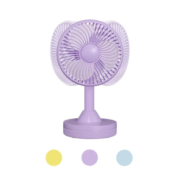 [엑스트라] 블루스톰 F18 무선 미니데스크 자동회전 파스텔 선풍기