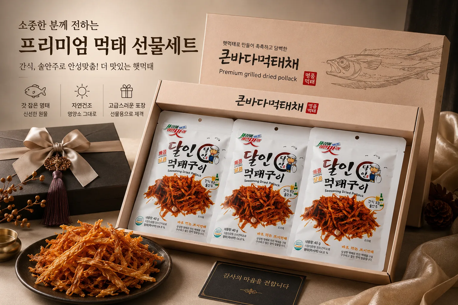 상품코드 : GLB057 큰 바다 먹태채 3p 세트