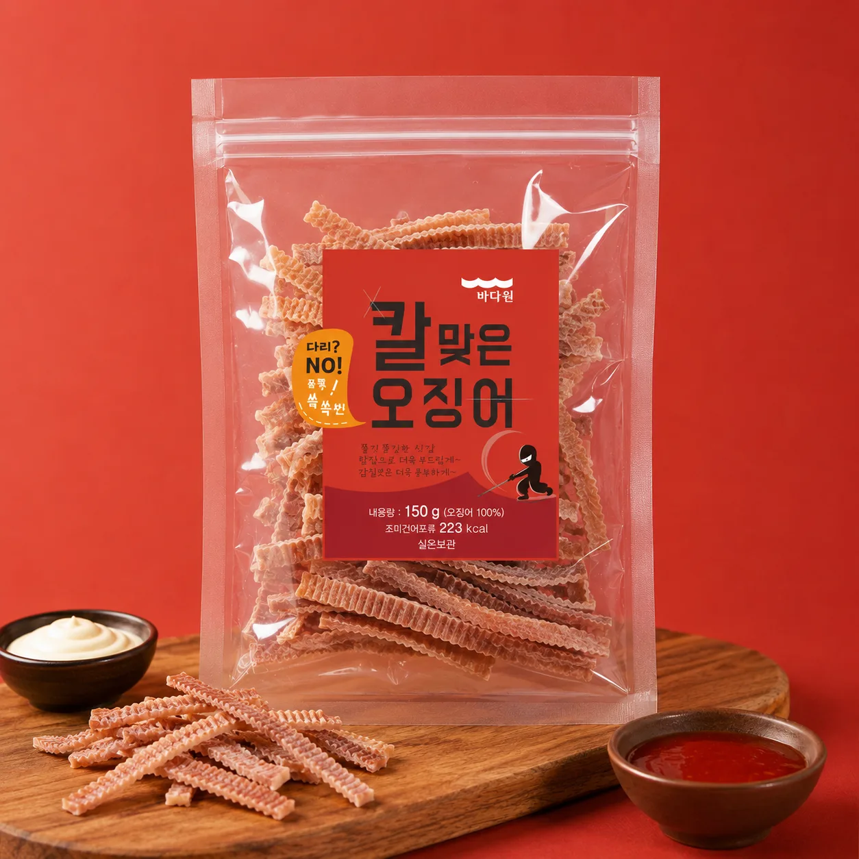 바다원 칼맞은 오징어 150g