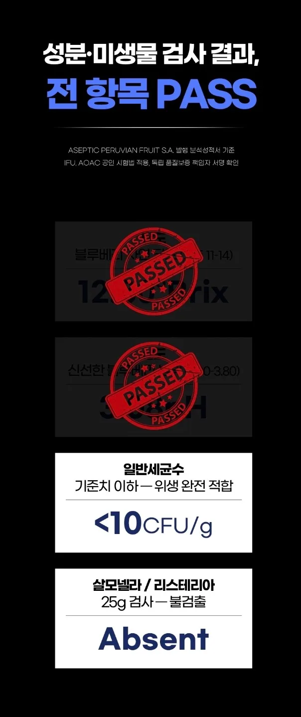 시너지엔 블루베리 퓨레 100