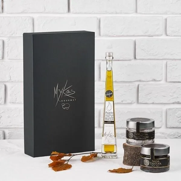 [마이크고메] 화이트트러플 오일100ml x 블랙 트러플 소금100g x 타르투파 소스120g 3종 선물세트 + 쇼핑백