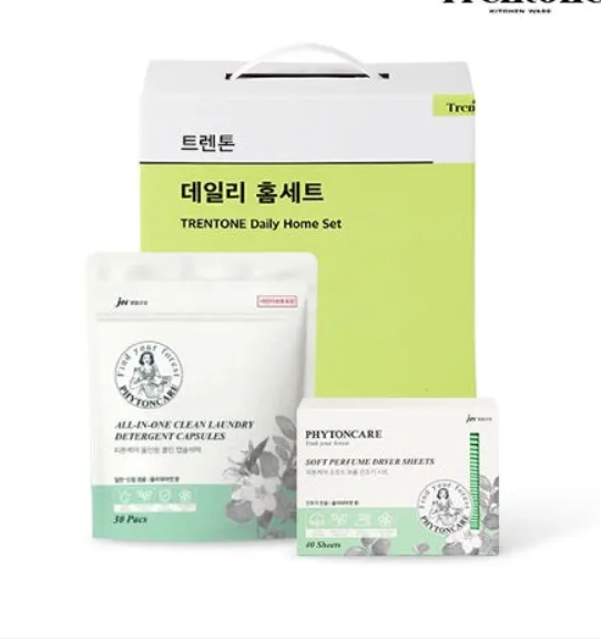 [트렌톤] 피톤케어 캡슐세제&건조기시트 2종(캡슐세제 30개입+건조기시트 40매)