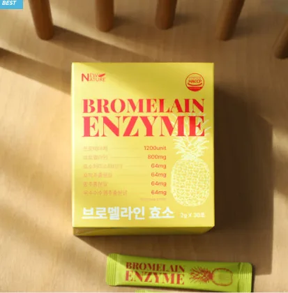 [뉴네이처] 파인애플효소 곡물 발효 소화 가루 분말 브로멜라인 효소 2g 30포 (낱개발주용)