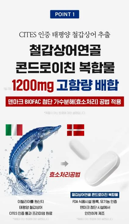 철갑상어 콘드로이친 1200 플러스 MBP 1,000mgX60정