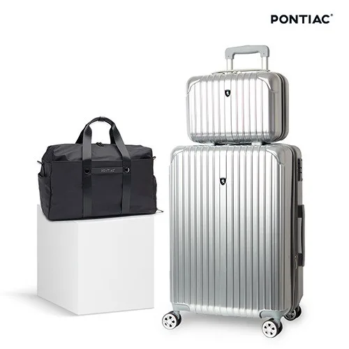 [폰티악] 테스 메탈PC 여행용캐리어24 화물용 + 레디백 + 보스턴백 (PON-TS2424 PON-TS10 PON-PRB77)