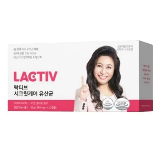 [락티브] 시크릿케어 유산균 350mg x 120캡슐 (4개월분)