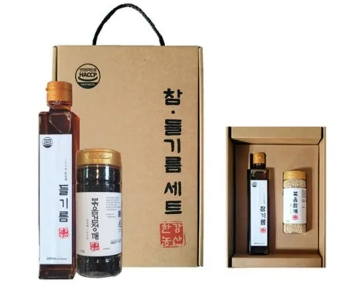 [한강농산] 참기름 2종세트 (검정볶음깨)