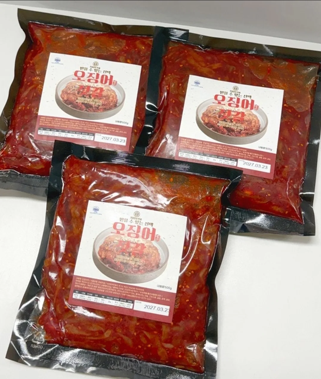 상품코드 : FD009 젓갈담는마을 특제양념 오징어젓갈 500g
