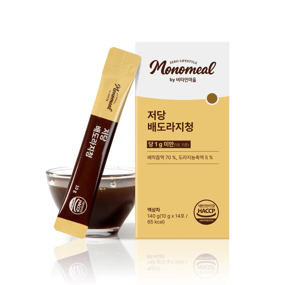 [비타민마을] 모노밀 알룰로스 저당 배도라지청 스틱 14포, 1개