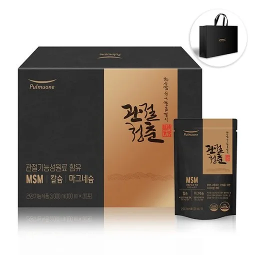 [풀무원] 관절청춘 2개월분 MSM 2,000mg 함유_건강기능식품 + 쇼핑백