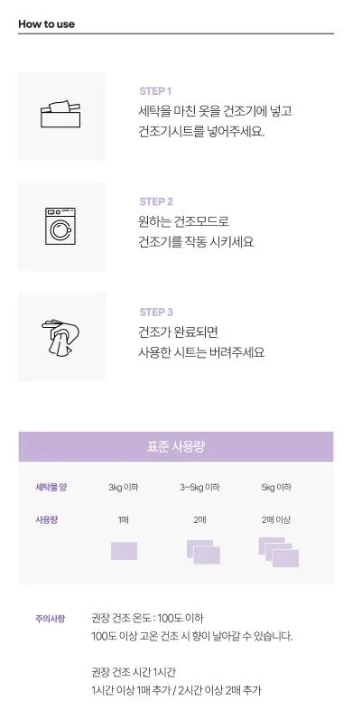 무로 고농축 섬유 건조기시트 플로럴코튼향 40매입