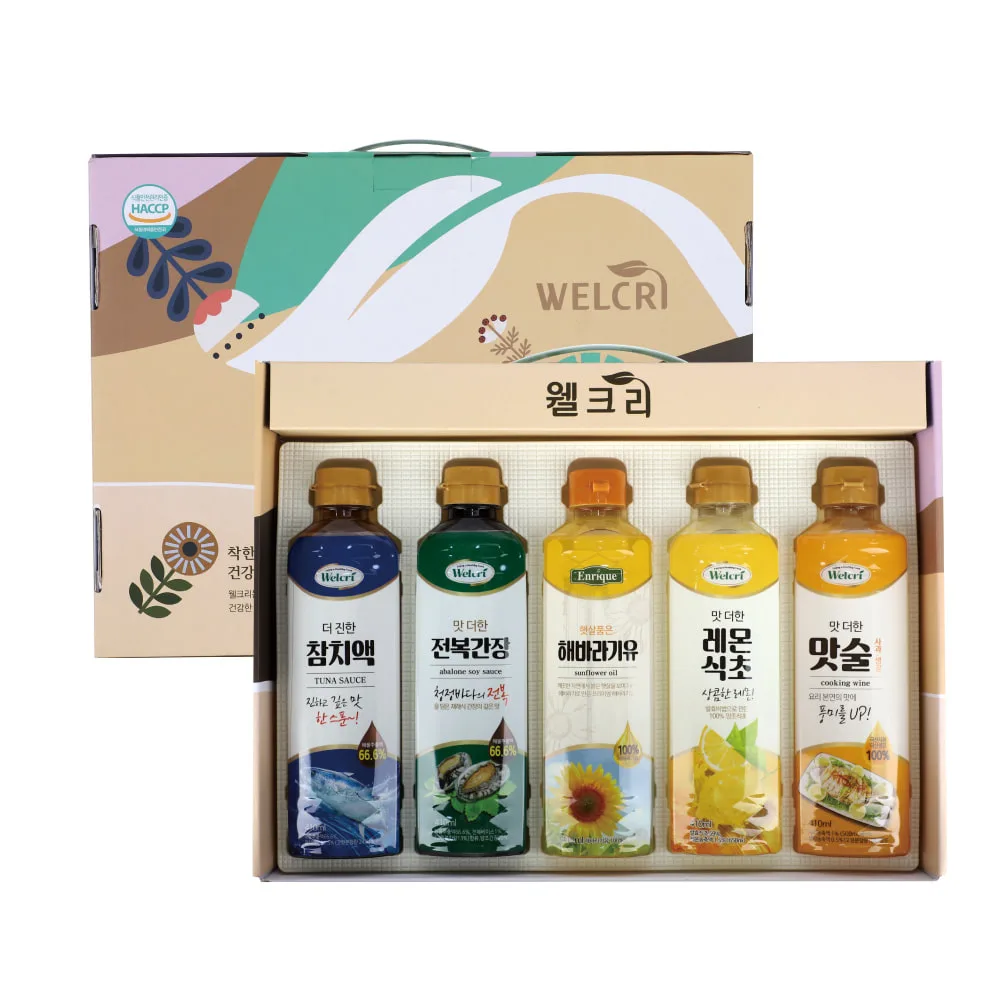[웰크리] 프리미엄 5종 (410ml 5개)