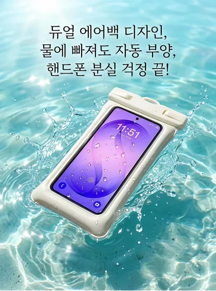 상품코드 : DUM00 초강력 핸드폰 방수팩 IPX8최고등급방수