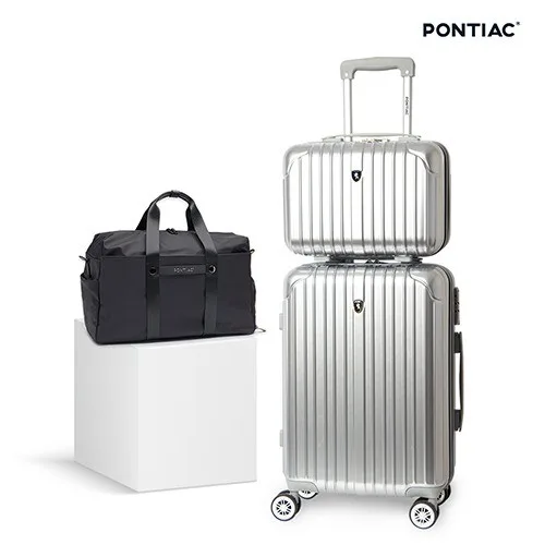 [폰티악] 테스 메탈PC 여행용캐리어20 기내용 + 레디백 + 보스턴백 (PON-TS2024 PON-TS10 PON-PRB77)